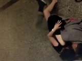 Daring couple caught fucking in public