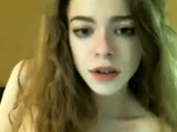 Cute girl on webcam