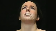 Hot candle wax on face