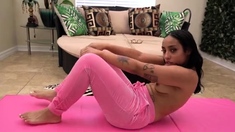 NudeYogaPorn - Arab Babe Jasmine Valentine Nude Yoga And
