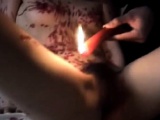 She's covered in candle wax as he tortures her before he fucks her