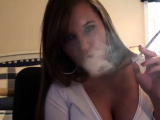 Sexy girl smoking