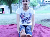Nia's sweet feet at the park