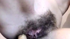 Girl Play With Hairy Holes